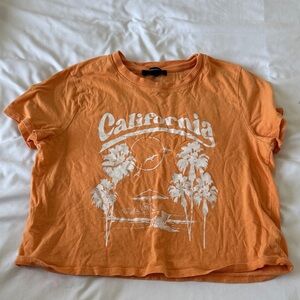 Forever 21 Orange California Graphic Tee